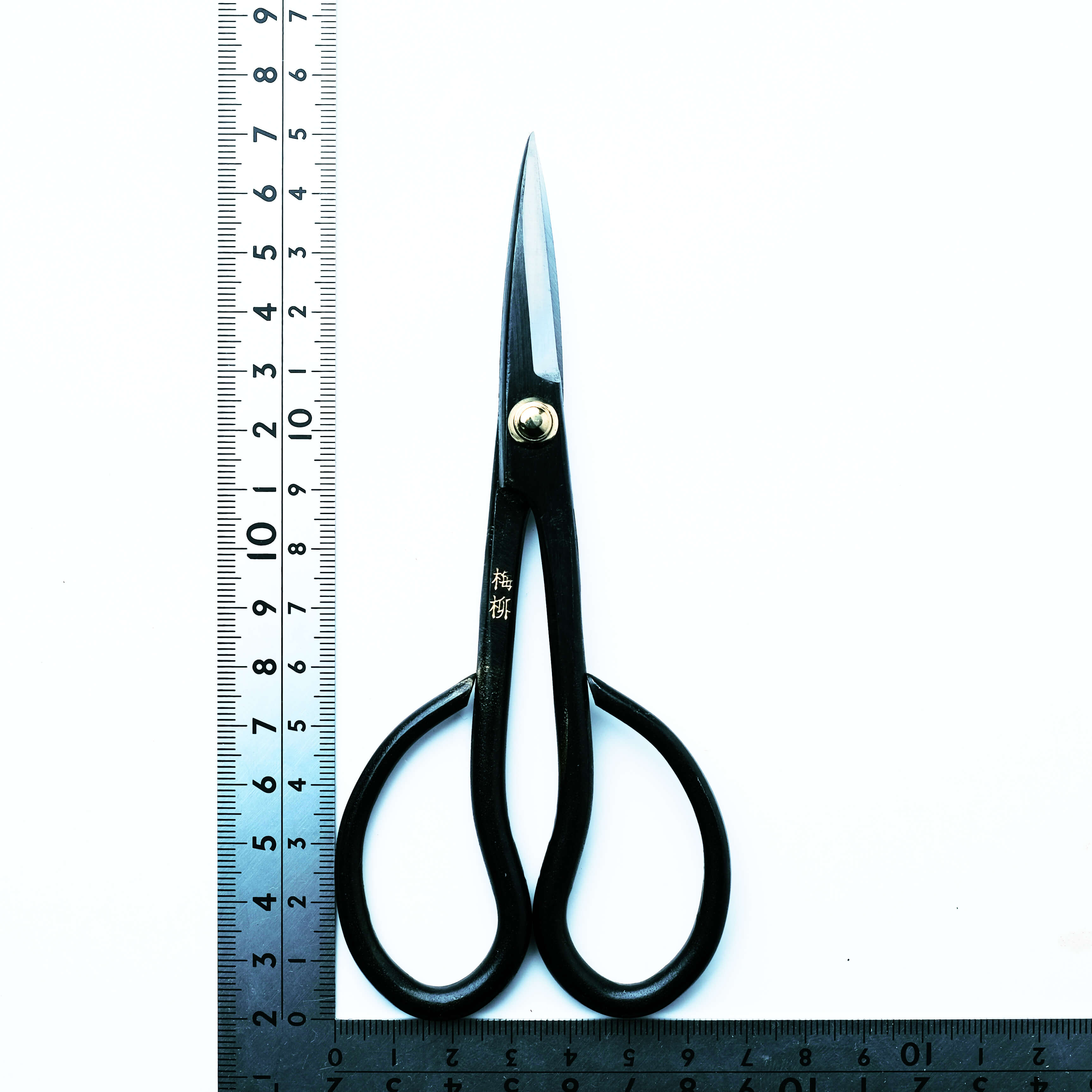 Ciseaux de taille pour bonsaï japonais 150mm Acier noir Pointe fine