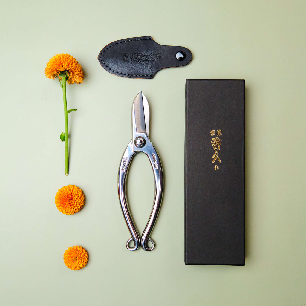 Cisailles japonaises en acier inoxydable pour ikebana