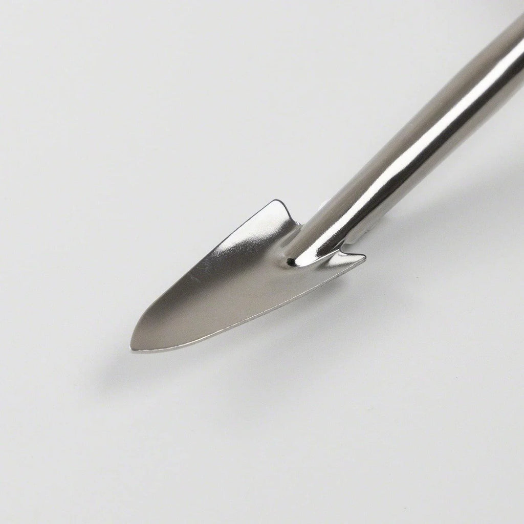 Pelle incurvée double embout pour bonsaï, 255 mm, acier inoxydable