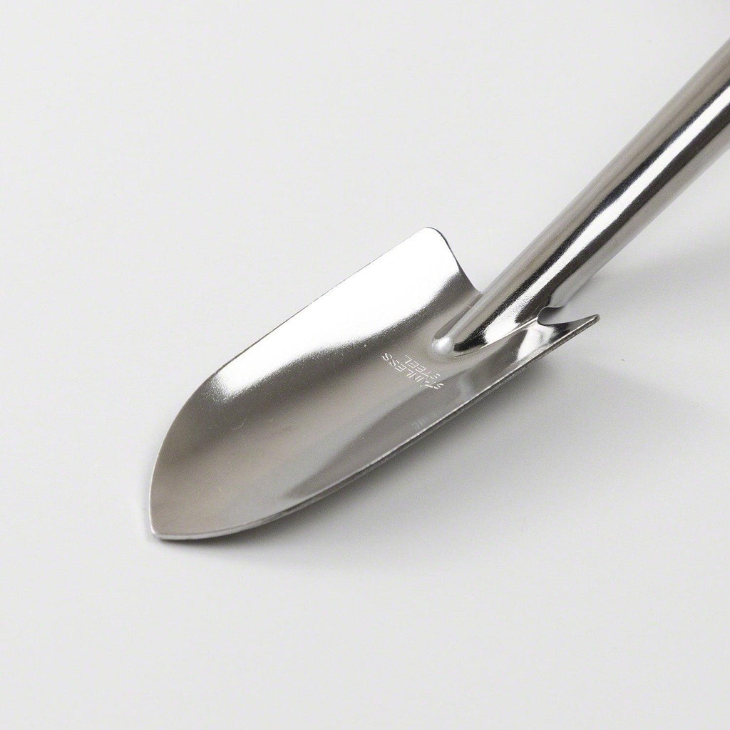 Pelle incurvée double embout pour bonsaï, 255 mm, acier inoxydable