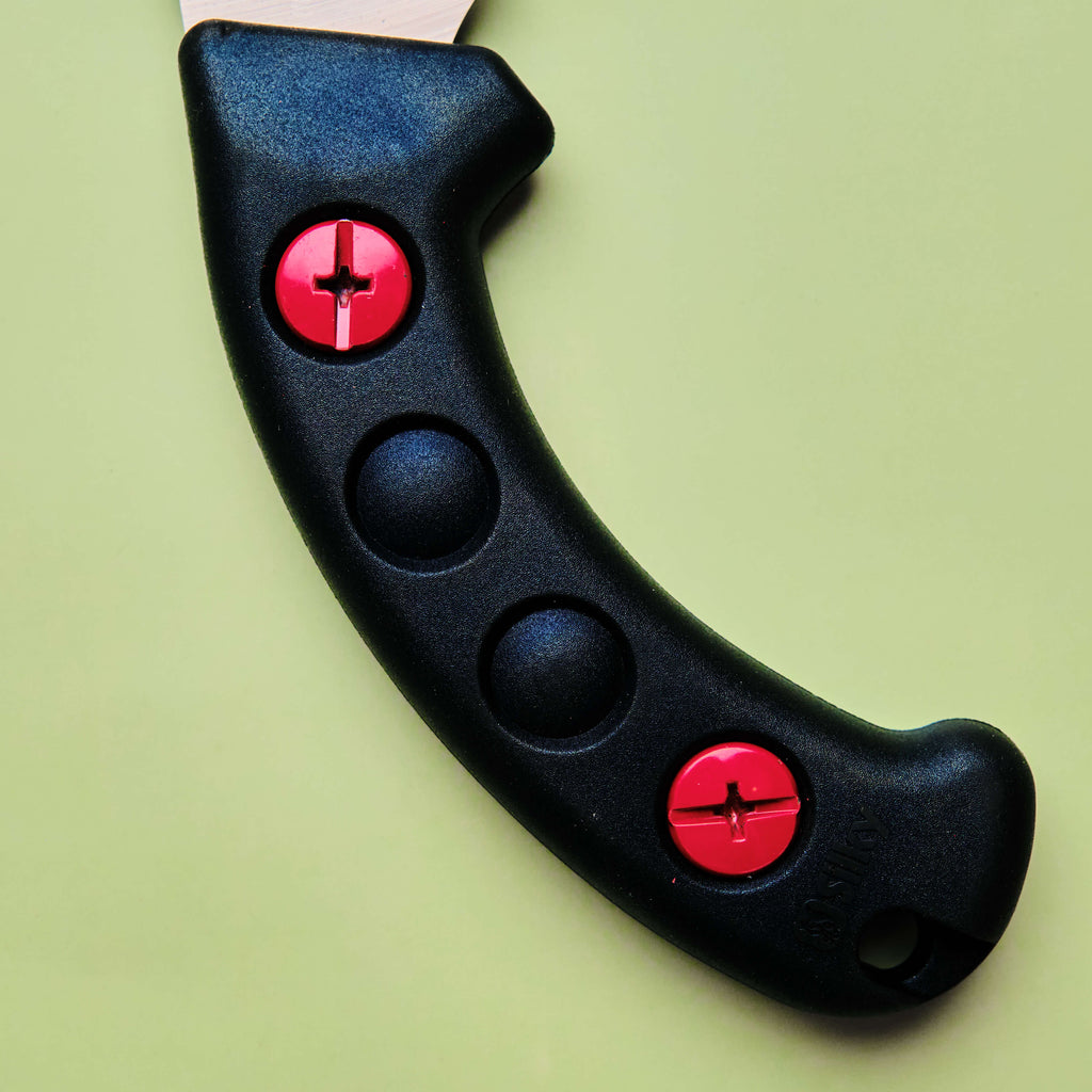 Scie d'élagage à denture courbée 330mm, manche ergonomique noir