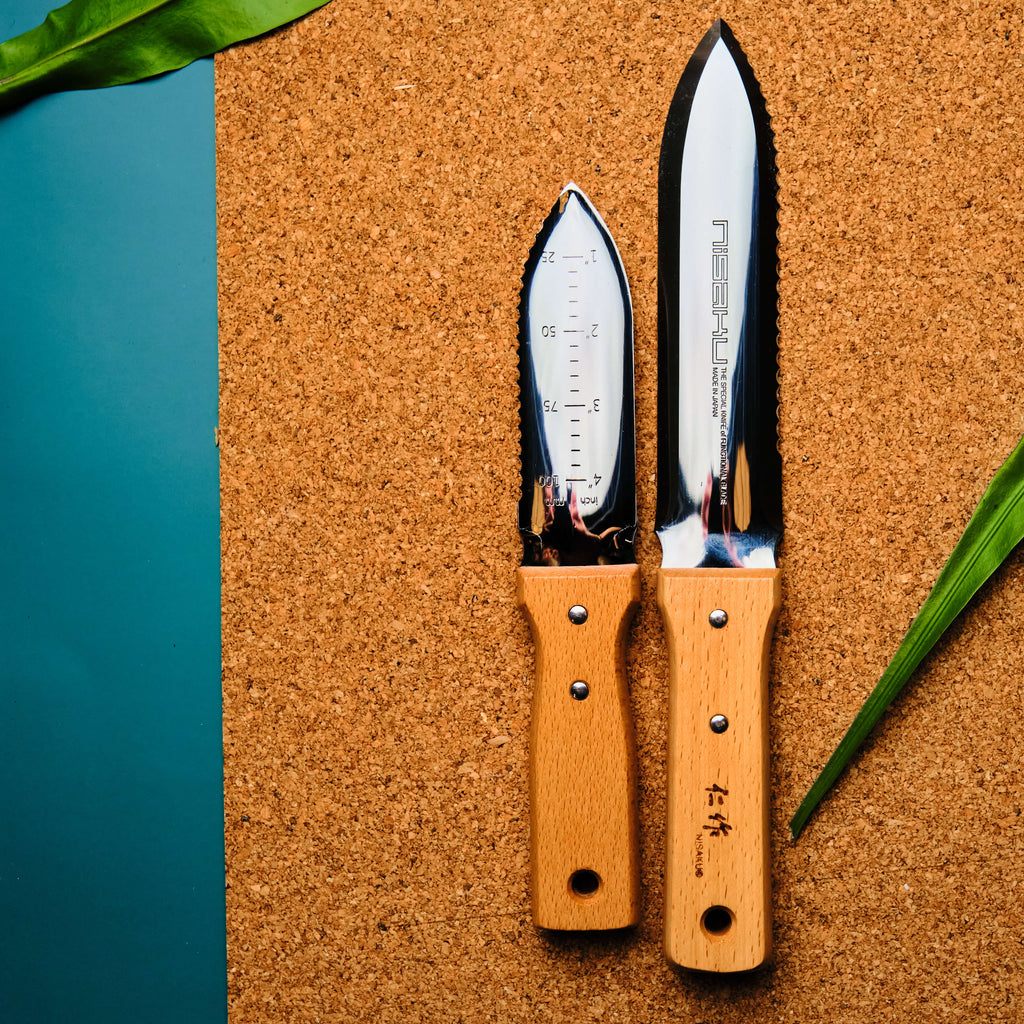 Couteau de fouille avec manche en bois en acier japonais