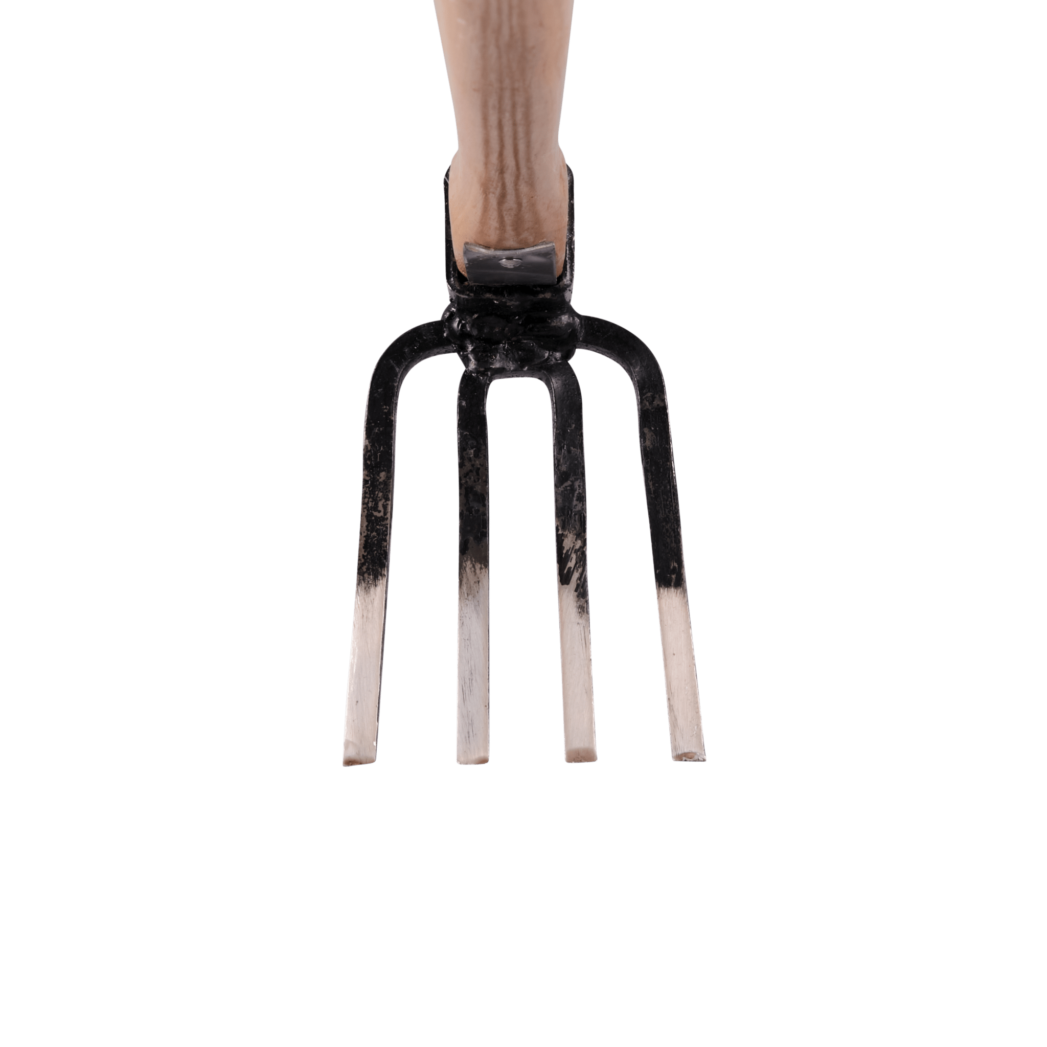 Fourche de jardin à 4 dents avec manche en bois