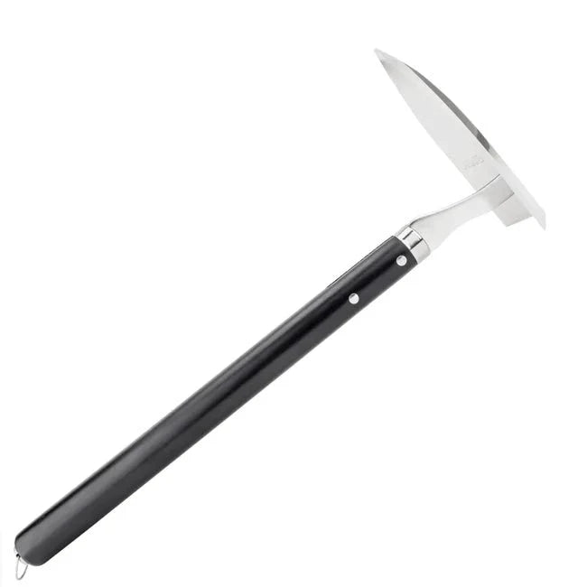 Couteau de fouille Hori Hori japonais en acier inoxydable avec lame dentelée et manche noir